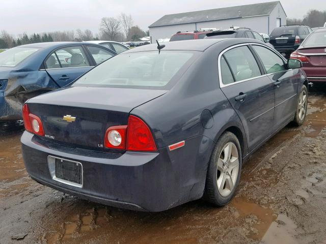1G1ZG57B69F142783 - 2009 CHEVROLET MALIBU LS შავი ფოტო 4
