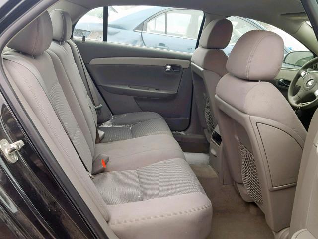 1G1ZG57B69F142783 - 2009 CHEVROLET MALIBU LS შავი ფოტო 6