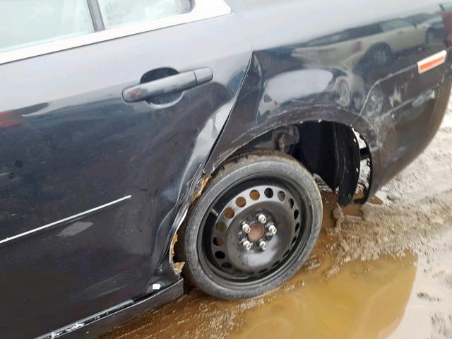 1G1ZG57B69F142783 - 2009 CHEVROLET MALIBU LS შავი ფოტო 9