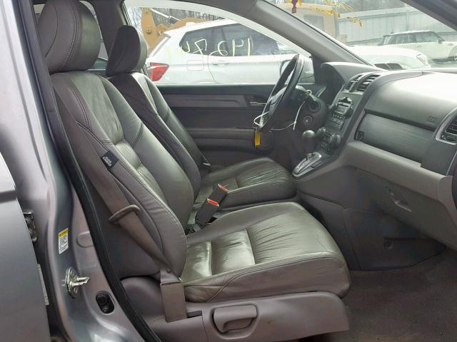 5J6RE487X8L008239 - 2008 HONDA CR-V EXL SILVER photo 5