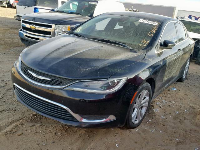 1C3CCCAB0FN709162 - 2015 CHRYSLER 200 LIMITE BLACK photo 2