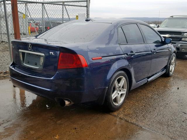 19UUA65575A000408 - 2005 ACURA TL BLUE photo 4