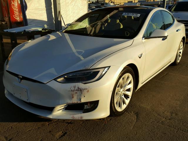 5YJSA1E22HF230707 - 2017 TESLA MODEL S WHITE photo 2