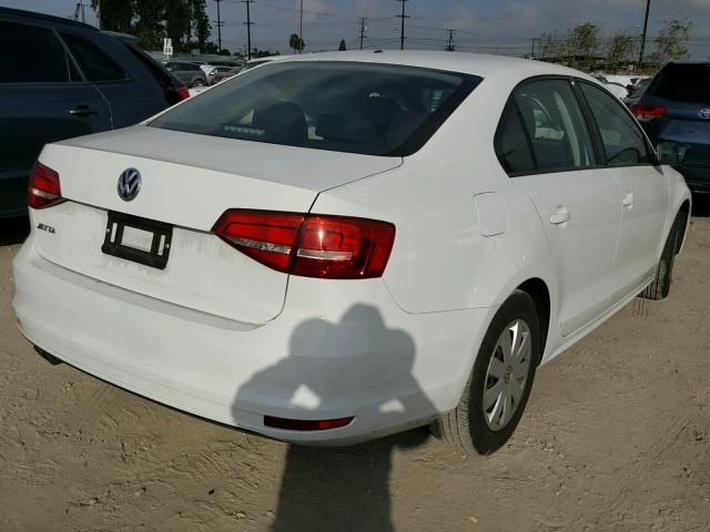 3VW2K7AJ2FM417397 - 2015 VOLKSWAGEN JETTA BASE WHITE photo 4