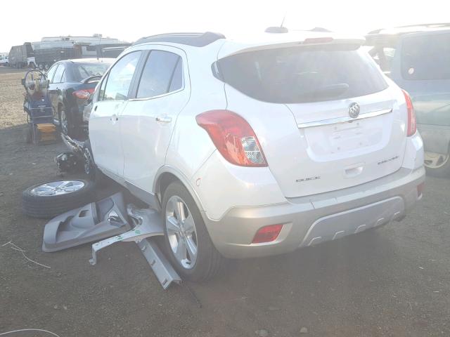 KL4CJCSB5FB154222 - 2015 BUICK ENCORE WHITE photo 3