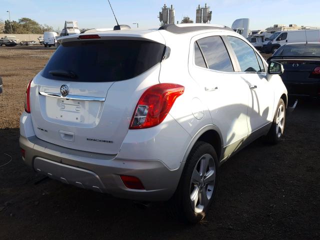 KL4CJCSB5FB154222 - 2015 BUICK ENCORE WHITE photo 4