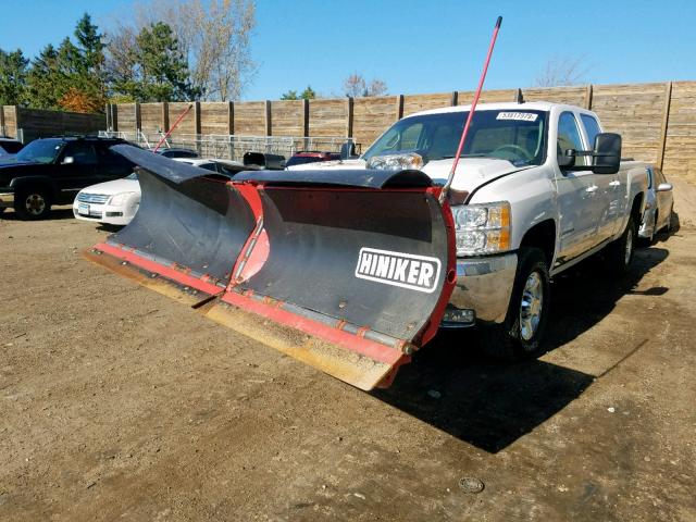 1GCHK23K08F185116 - 2008 CHEVROLET SILVERADO WHITE photo 2