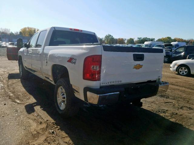 1GCHK23K08F185116 - 2008 CHEVROLET SILVERADO WHITE photo 3