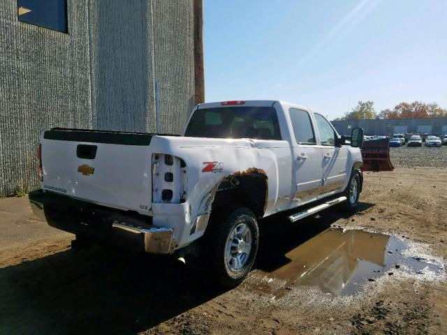 1GCHK23K08F185116 - 2008 CHEVROLET SILVERADO WHITE photo 4