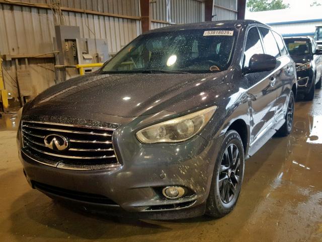 5N1AL0MN7DC305707 - 2013 INFINITI JX35 GRAY photo 2