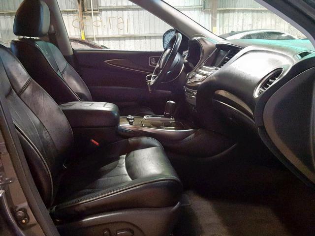 5N1AL0MN7DC305707 - 2013 INFINITI JX35 GRAY photo 5