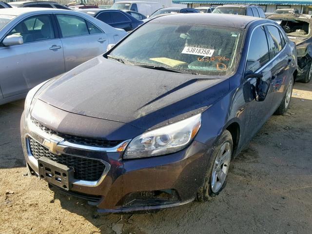 1G11C5SL5FF198508 - 2015 CHEVROLET MALIBU 1LT BLACK photo 2