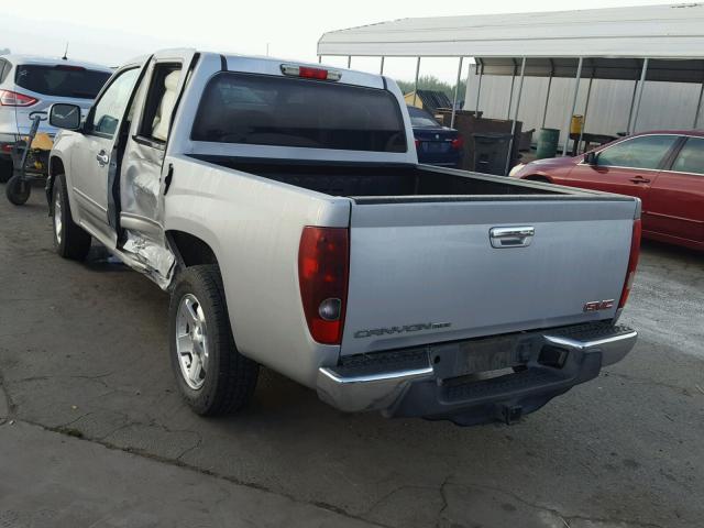 1GTD5MFE7C8106089 - 2012 GMC CANYON SLE SILVER photo 3