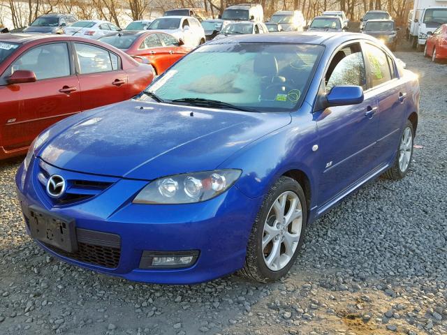 JM1BK324781863744 - 2008 MAZDA 3 S BLUE photo 2