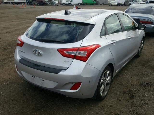 KMHD35LH3EU216377 - 2014 HYUNDAI ELANTRA GT SILVER photo 4