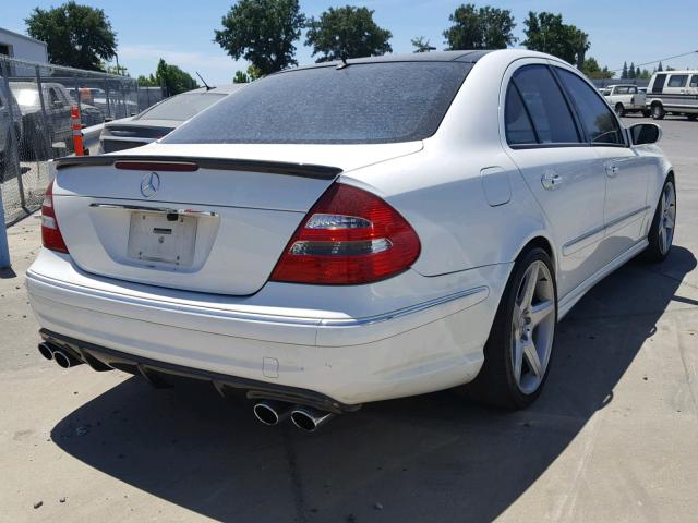 WDBUF76J15A705270 - 2005 MERCEDES-BENZ E 55 AMG WHITE photo 4