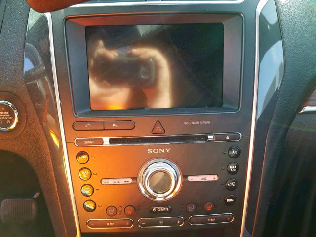 1FM5K7F88HGE36406 - 2017 FORD EXPLORER L WHITE photo 9