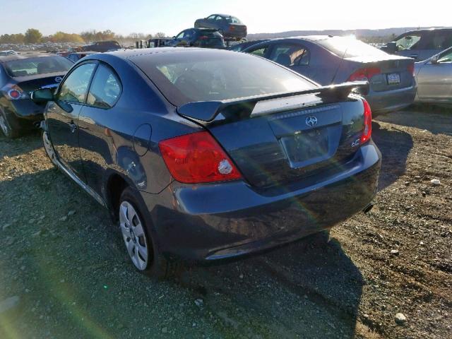 JTKDE167780275172 - 2008 TOYOTA SCION TC ლურჯი ფოტო 3