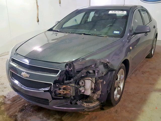 1G1ZH57B58F153432 - 2008 CHEVROLET MALIBU 1LT GRAY photo 2