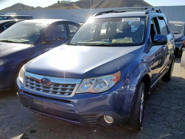 JF2SHAEC5CH413386 - 2012 SUBARU FORESTER L BLUE photo 2