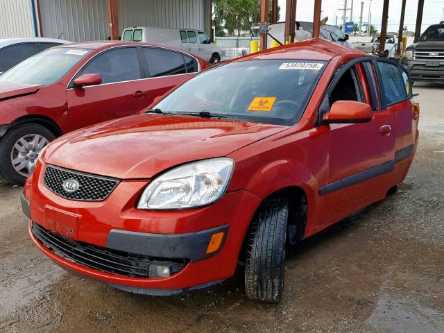 KNADE163566060191 - 2006 KIA RIO 5 ORANGE photo 2