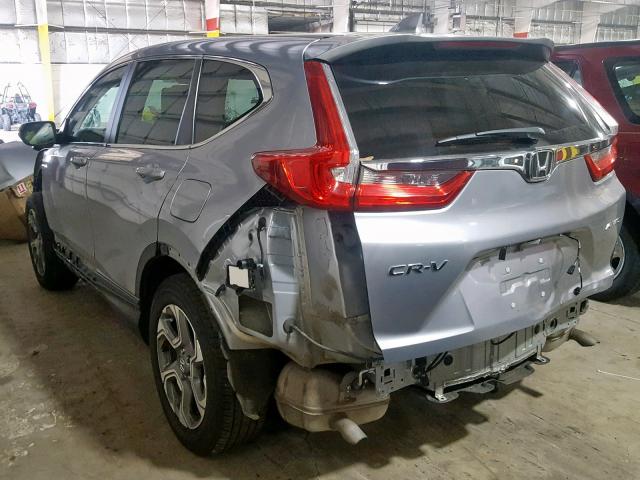 2HKRW2H8XHH609820 - 2017 HONDA CR-V EXL SILVER photo 3