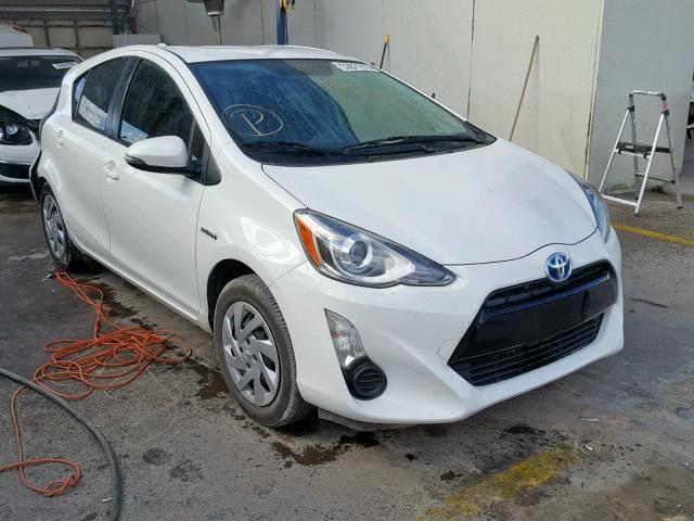 JTDKDTB37F1089591 - 2015 TOYOTA PRIUS C WHITE photo 1