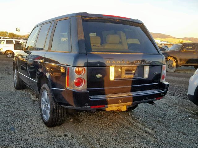 SALME11444A147036 - 2004 LAND ROVER RANGE ROVE BLACK photo 3