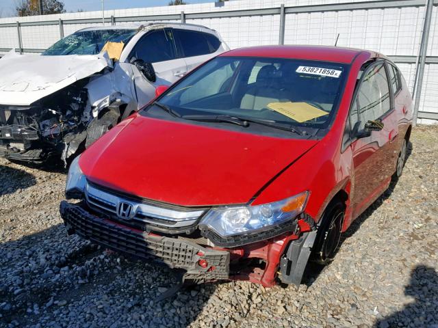 JHMZE2H38DS005569 - 2013 HONDA INSIGHT RED photo 2