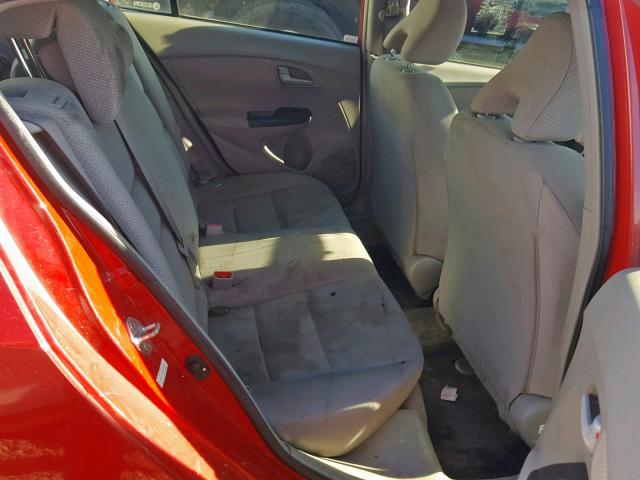 JHMZE2H38DS005569 - 2013 HONDA INSIGHT RED photo 6