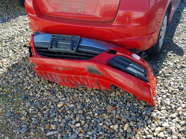 JHMZE2H38DS005569 - 2013 HONDA INSIGHT RED photo 9