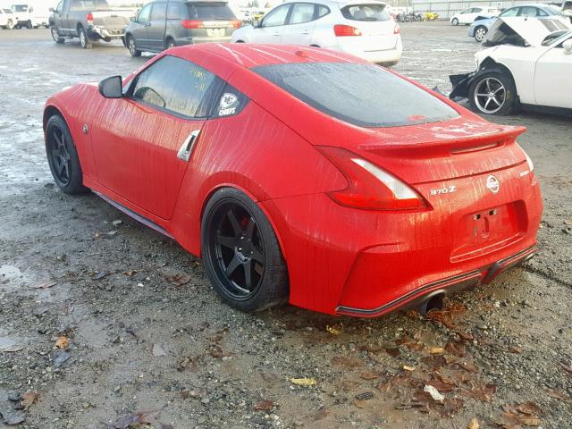 JN1AZ4EHXFM441767 - 2015 NISSAN 370Z BASE RED photo 3