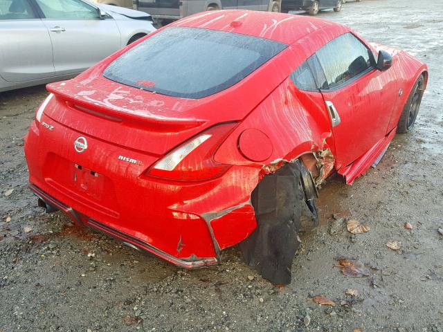 JN1AZ4EHXFM441767 - 2015 NISSAN 370Z BASE RED photo 4