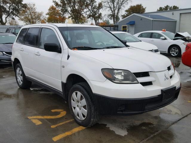 JA4LX31G13U092684 - 2003 MITSUBISHI OUTLANDER WHITE photo 1