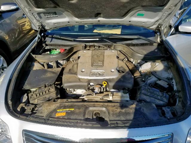 JNKCV61E99M014852 - 2009 INFINITI G37 BASE SILVER photo 7