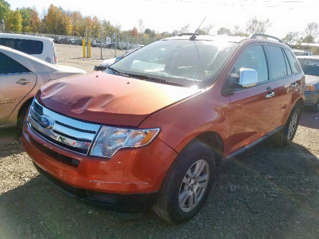 2FMDK36C17BB09019 - 2007 FORD EDGE SE ORANGE photo 2