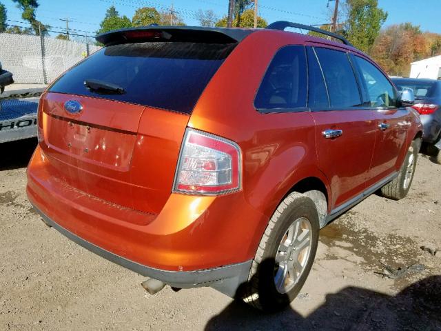 2FMDK36C17BB09019 - 2007 FORD EDGE SE ORANGE photo 4