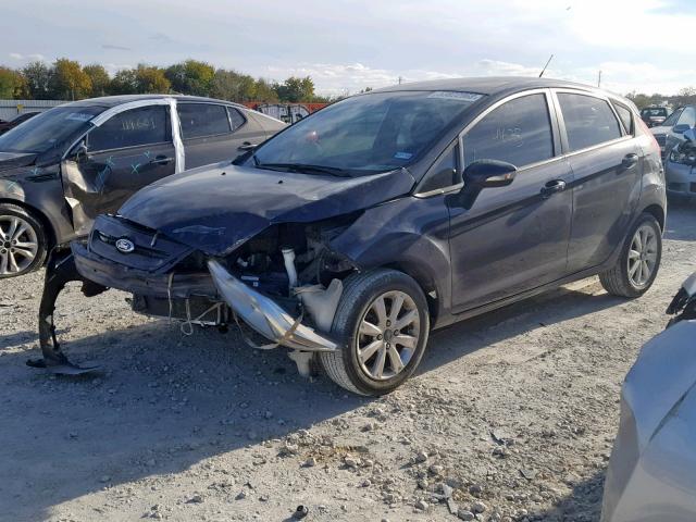 3FADP4EJ2DM185392 - 2013 FORD FIESTA SE GRAY photo 2