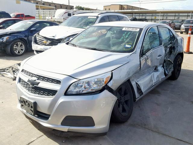 1G11C5SAXDF142284 - 2013 CHEVROLET MALIBU 1LT ვერცხლისფერი ფოტო 2