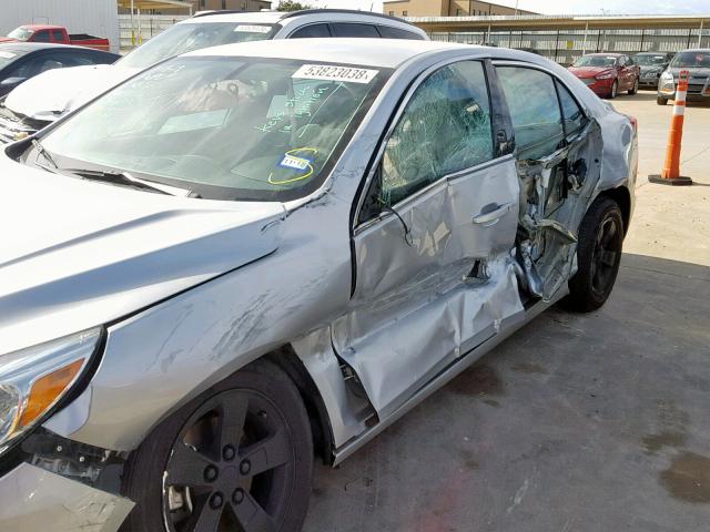 1G11C5SAXDF142284 - 2013 CHEVROLET MALIBU 1LT ვერცხლისფერი ფოტო 9