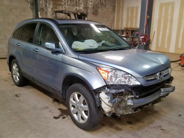 5J6RE48778L036886 - 2008 HONDA CR-V EXL BLUE photo 1