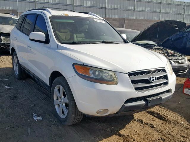 5NMSH13E97H071836 - 2007 HYUNDAI SANTA FE S WHITE photo 1