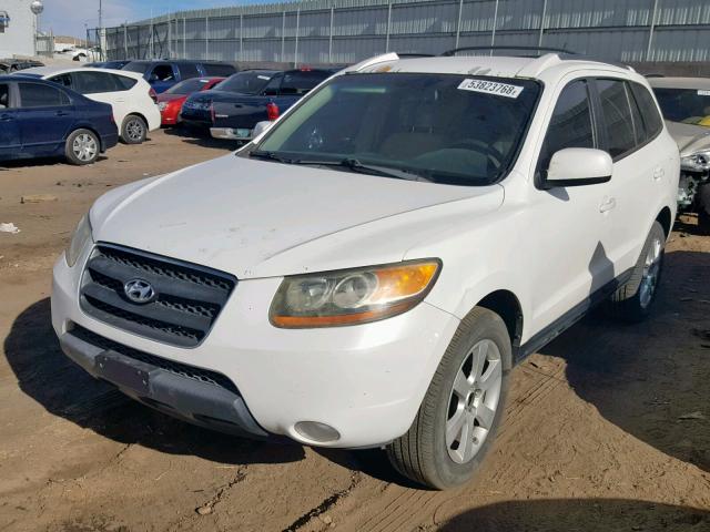 5NMSH13E97H071836 - 2007 HYUNDAI SANTA FE S WHITE photo 2