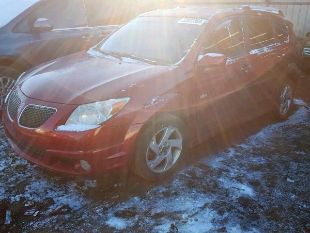 5Y2SL65866Z430315 - 2006 PONTIAC VIBE RED photo 2