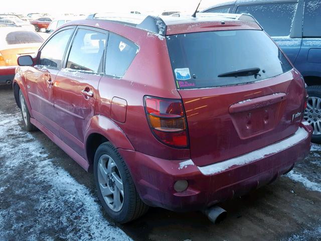 5Y2SL65866Z430315 - 2006 PONTIAC VIBE RED photo 3