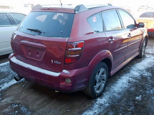 5Y2SL65866Z430315 - 2006 PONTIAC VIBE RED photo 4