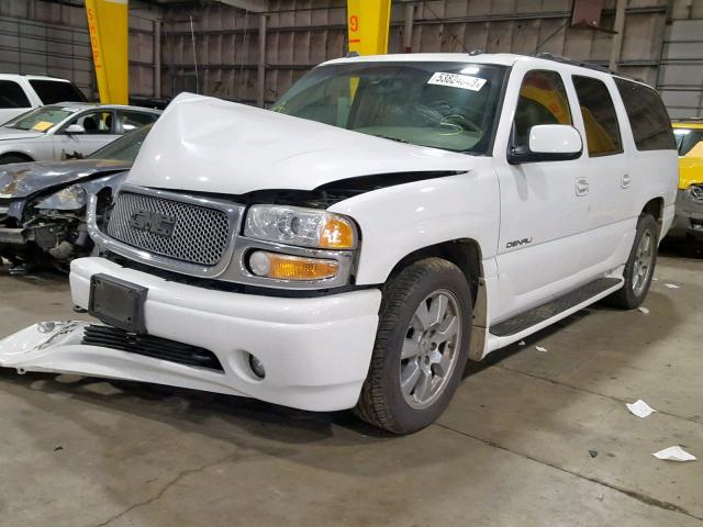 1GKFK66U65J207581 - 2005 GMC YUKON XL D WHITE photo 2