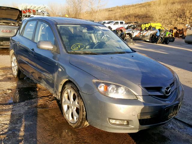 JM1BK344481875296 - 2008 MAZDA 3 HATCHBAC GRAY photo 1