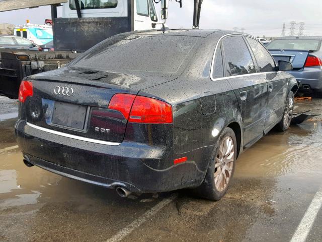 WAUAF78E98A152633 - 2008 AUDI A4 2.0T BLACK photo 4