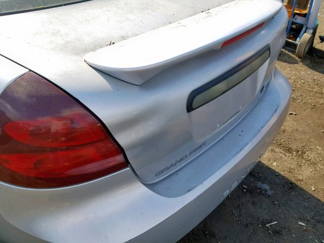 2G2WP522241128319 - 2004 PONTIAC GRAND PRIX SILVER photo 9